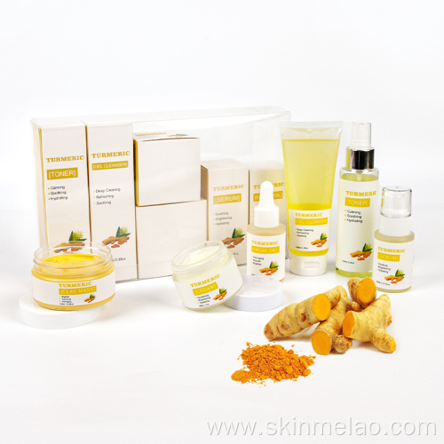 Organic Turmeric Korean Face Skin Care Gift Set